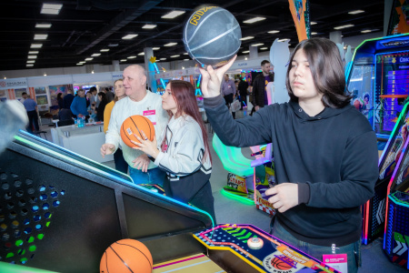 Игровой автомат "Баскетбол взрослый" с экраном